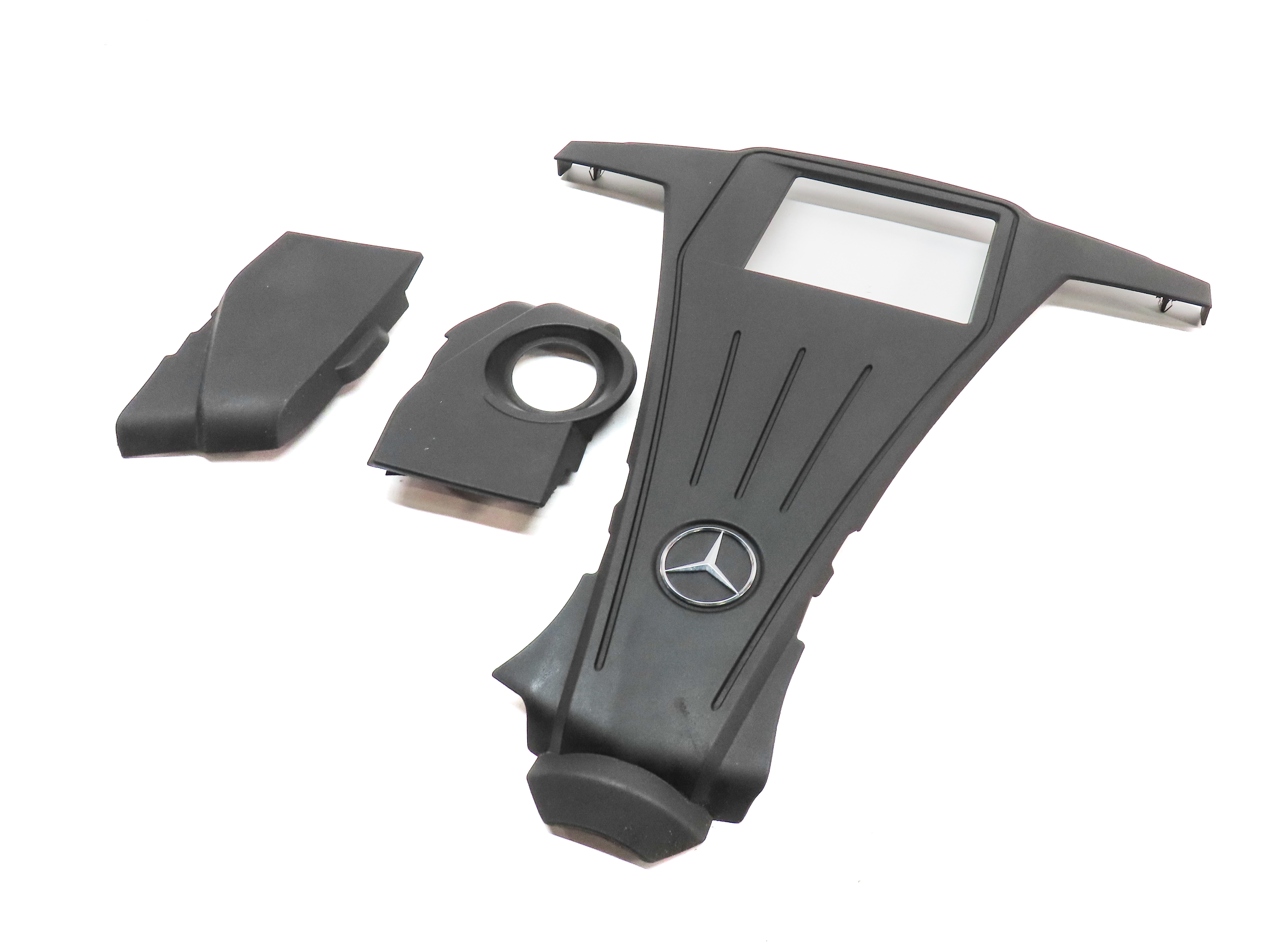 11-20 MERCEDES CL E GL ML S CLASS (W166 X166 C216) 4.6L ENGINE COVER TRIM SET 3 — exact item pictured